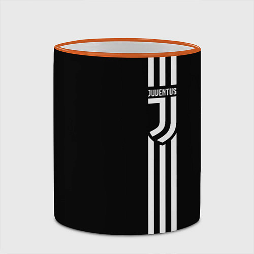 Кружка цветная JUVENTUS / 3D-Оранжевый кант – фото 2