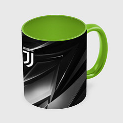 Кружка 3D JUVENTUS, цвет: 3D-белый + светло-зеленый