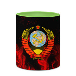 Кружка 3D СССР, цвет: 3D-белый + светло-зеленый — фото 2