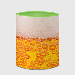 Кружка 3D ПИВО, цвет: 3D-белый + светло-зеленый — фото 2