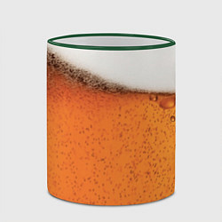 Кружка 3D ПИВО!, цвет: 3D-зеленый кант — фото 2