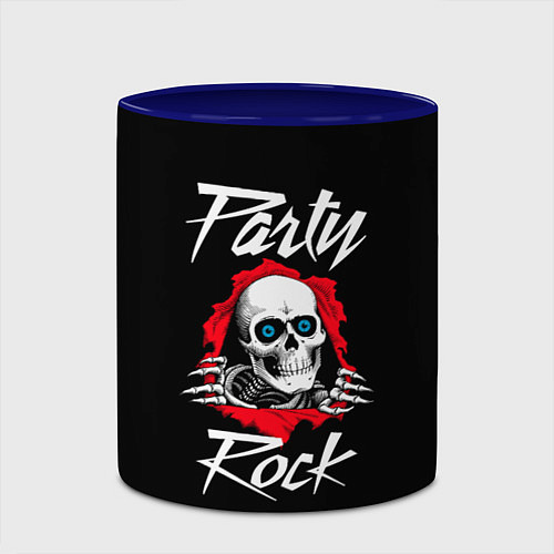 Кружка цветная Rock Party / 3D-Белый + синий – фото 2