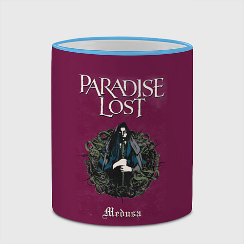 Кружка цветная Paradise Lost / 3D-Небесно-голубой кант – фото 2