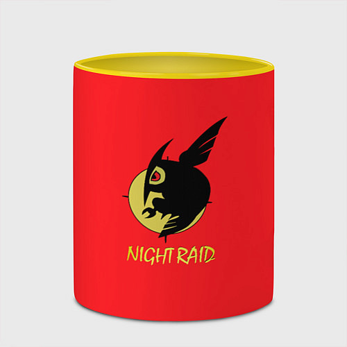 Кружка цветная Ночной рейд / 3D-Белый + желтый – фото 2