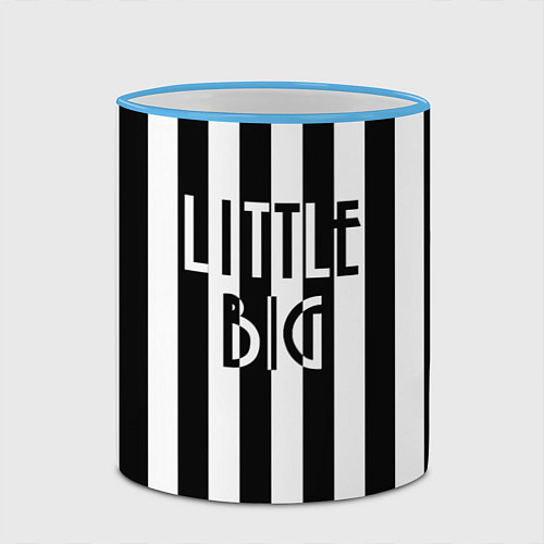 Кружка цветная Литл,биг / 3D-Небесно-голубой кант – фото 2