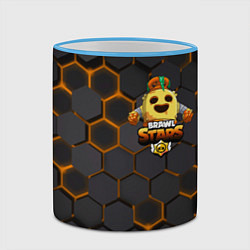 Кружка 3D Brawl Stars Robot Spike, цвет: 3D-небесно-голубой кант — фото 2