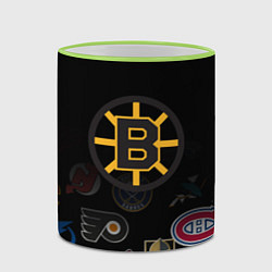 Кружка 3D NHL Boston Bruins Z, цвет: 3D-светло-зеленый кант — фото 2