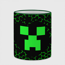 Кружка 3D Minecraft, цвет: 3D-зеленый кант — фото 2