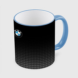 Кружка 3D BMW M PERFORMANCE, цвет: 3D-небесно-голубой кант