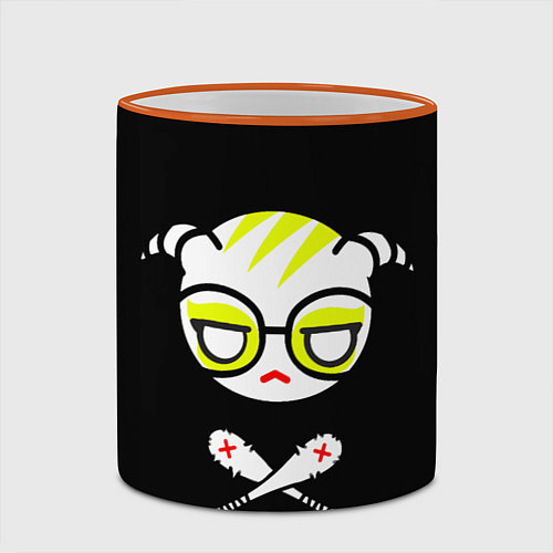 Кружка цветная Аниме / 3D-Оранжевый кант – фото 2