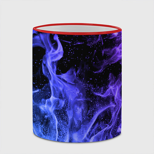 Кружка цветная ОГОНЬ / 3D-Красный кант – фото 2