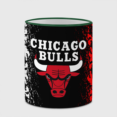 Кружка цветная CHICAGO BULLS / 3D-Зеленый кант – фото 2