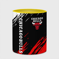 Кружка 3D CHICAGO BULLS, цвет: 3D-белый + желтый — фото 2