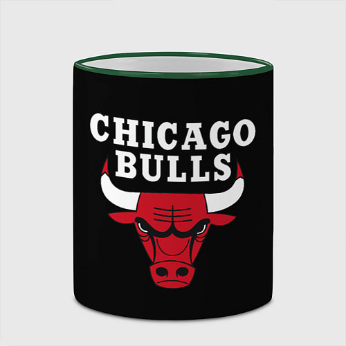 Кружка цветная CHICAGO BULLS / 3D-Зеленый кант – фото 2