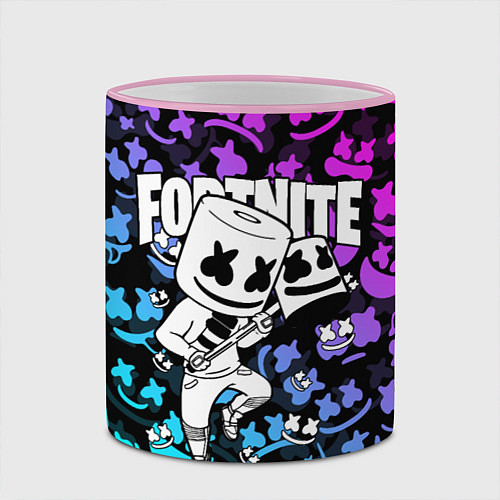 Кружка цветная FORTNITE x MARSHMELLO / 3D-Розовый кант – фото 2