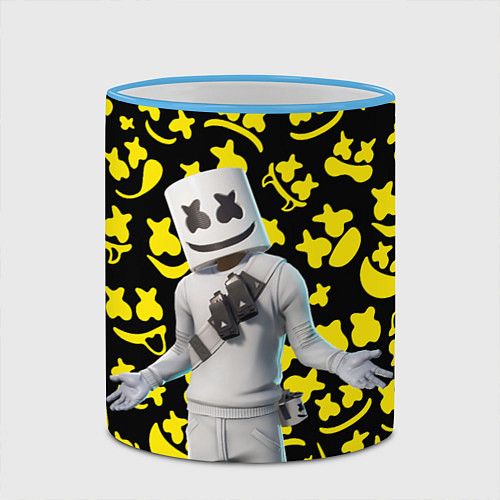 Кружка цветная FORTNITE x MARSHMELLO / 3D-Небесно-голубой кант – фото 2