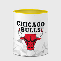 Кружка 3D CHICAGO BULLS, цвет: 3D-белый + желтый — фото 2