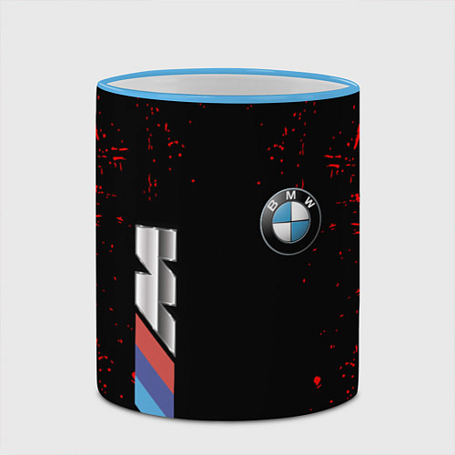 Кружка цветная BMW / 3D-Небесно-голубой кант – фото 2