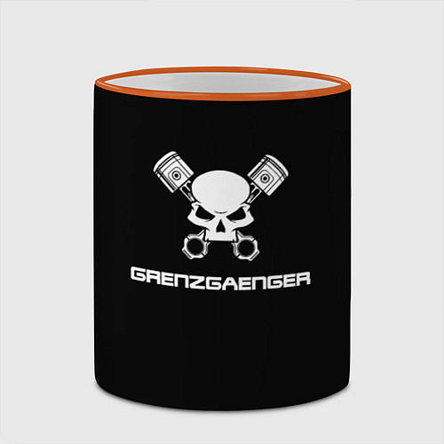 Кружка цветная Grenzgaenger / 3D-Оранжевый кант – фото 2