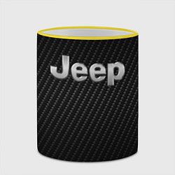Кружка 3D Jeep Z, цвет: 3D-желтый кант — фото 2