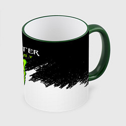 Кружка 3D MONSTER ENERGY, цвет: 3D-зеленый кант