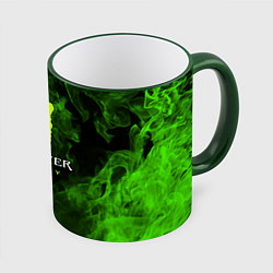 Кружка 3D MONSTER ENERGY, цвет: 3D-зеленый кант
