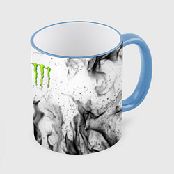 Кружка 3D MONSTER ENERGY, цвет: 3D-небесно-голубой кант