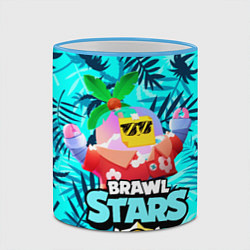 Кружка 3D BRAWL STARS TROPICAL SPROUT, цвет: 3D-небесно-голубой кант — фото 2