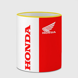 Кружка 3D HONDA, цвет: 3D-желтый кант — фото 2
