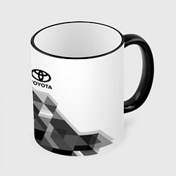 Кружка 3D TOYOTA, цвет: 3D-черный кант