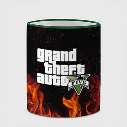 Кружка 3D GTA 5, цвет: 3D-зеленый кант — фото 2
