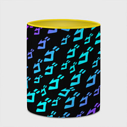 Кружка 3D JOJOS BIZARRE ADVENTURE, цвет: 3D-белый + желтый — фото 2