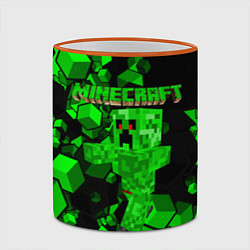 Кружка 3D Minecraft, цвет: 3D-оранжевый кант — фото 2