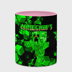 Кружка 3D Minecraft, цвет: 3D-белый + розовый — фото 2