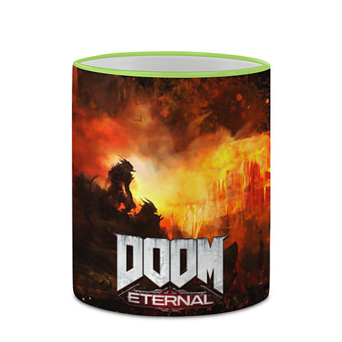 Кружка цветная DOOM ETERNAL / 3D-Светло-зеленый кант – фото 2