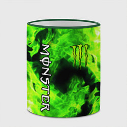 Кружка 3D MONSTER ENERGY, цвет: 3D-зеленый кант — фото 2