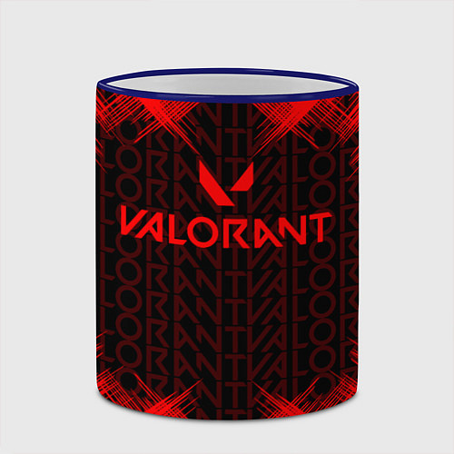 Кружка цветная Valorant / 3D-Синий кант – фото 2
