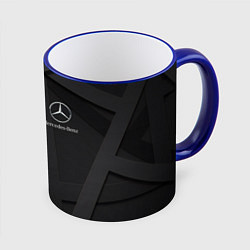 Кружка 3D MERCEDES, цвет: 3D-синий кант
