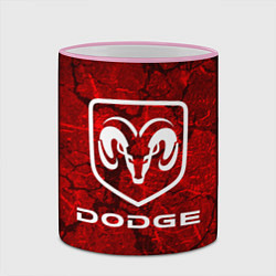 Кружка 3D DODGE, цвет: 3D-розовый кант — фото 2