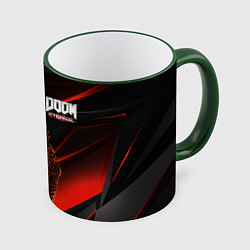 Кружка 3D DOOM ETERNAL, цвет: 3D-зеленый кант