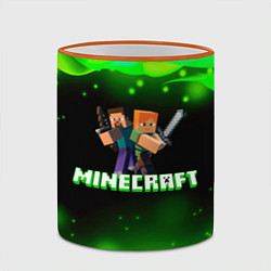 Кружка 3D Minecraft 1, цвет: 3D-оранжевый кант — фото 2
