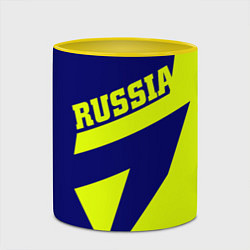 Кружка 3D Russia, цвет: 3D-белый + желтый — фото 2