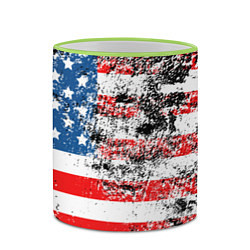 Кружка 3D США, цвет: 3D-светло-зеленый кант — фото 2