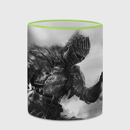 Кружка цветная DARK SOULS / 3D-Светло-зеленый кант – фото 2