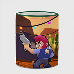 Кружка 3D Brawl Stars Colt, цвет: 3D-зеленый кант — фото 2