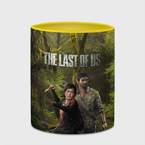 Кружка цветная THE LAST OF US / 3D-Белый + желтый – фото 2