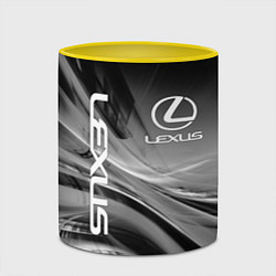 Кружка 3D LEXUS, цвет: 3D-белый + желтый — фото 2