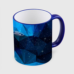 Кружка 3D FORD, цвет: 3D-синий кант