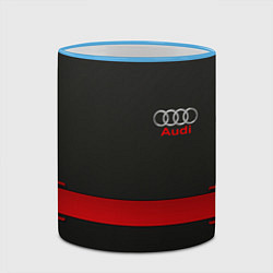 Кружка 3D AUDI, цвет: 3D-небесно-голубой кант — фото 2
