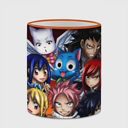 Кружка 3D FAIRY TAIL ХВОСТ ФЕИ, цвет: 3D-оранжевый кант — фото 2